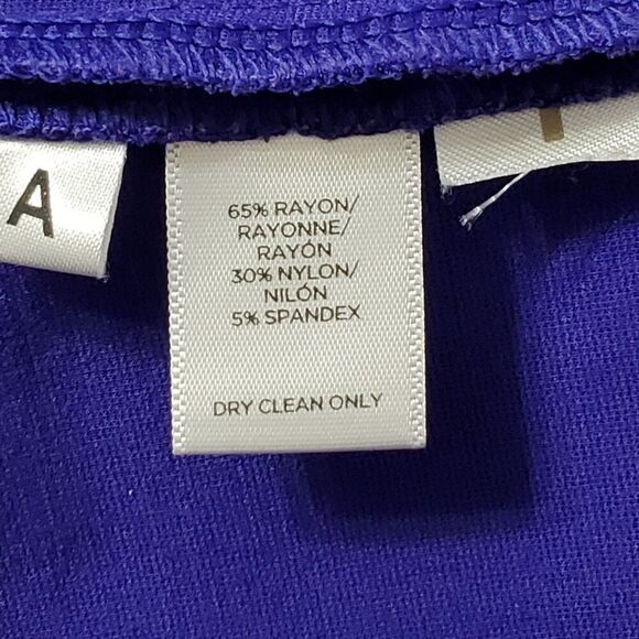 Ann Taylor Loft Size 0 Summer Dress Sapphire Blue Sleeveless Sheath - Picture 4 of 12